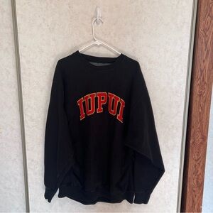 Vintage Steve and Barry’s IUPUI Jaguars Crewneck Sweatshirt Mens XL Black